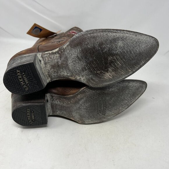 Game Day Boots Southern Illinois University Sulkis Distressed Leather Size 11B - Picture 10 of 14